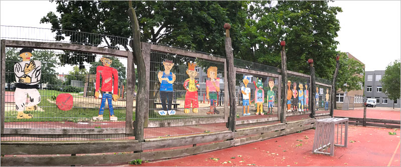Schulbezogene Sozialarbeit der tandem BTL an der Hans-Fallada-Schule, Berlin Neukölln Grundschule mit gebundenem Ganztag und einem sonderpädagogischen Förderzentrum mit dem Schwerpunkt 'Lernen', Kranich